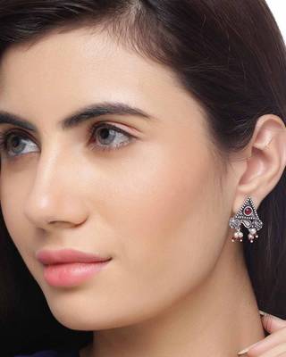Abhira Triangle Stud Earrings 4