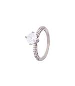 Three Prong Setting CZ Gem Ring