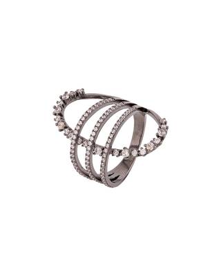 Geometric Design Brass Ring 1