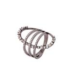 Geometric Design Brass Ring