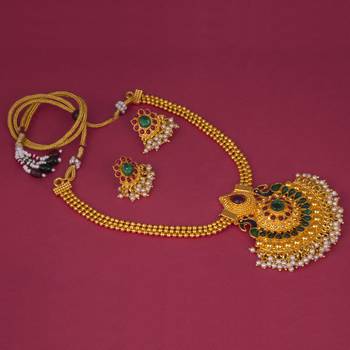 Piah Fashion Zinc Golden Contemporary Traditional Gold Plated Necklaces Set for women and girls 4