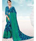 Sangam Prints Sky Blue Kota Thread Work Traditional Saree