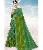 Sangam Prints Green Kota Thread Work Traditional Saree