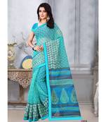 Sangam Prints Sea Green Kota Printed Traditional Saree