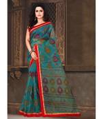 Sangam Prints Sea Green Kota Printed Traditional Saree