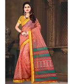 Sangam Prints Pink Kota Printed Traditional Saree