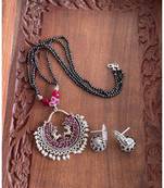 Beautiful Ruby Pearl Designer Mangalsutra Set Dj21382