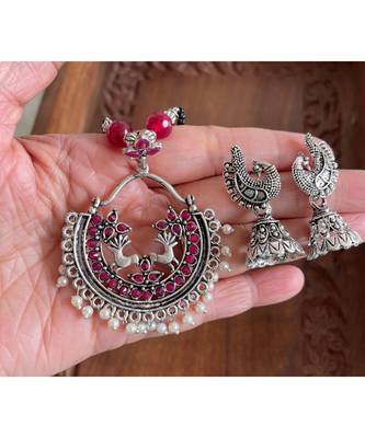 Beautiful Ruby Pearl Designer Mangalsutra Set Dj21382 2