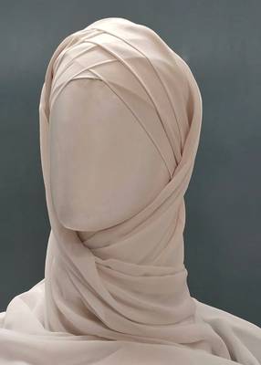 nazneen 3-layer turban hijab stitched light pink 2
