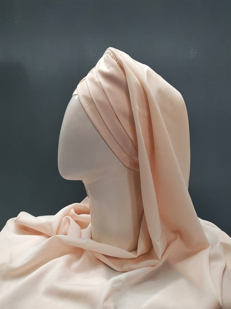 Hijab World 3 Layers Turban Style Hijab