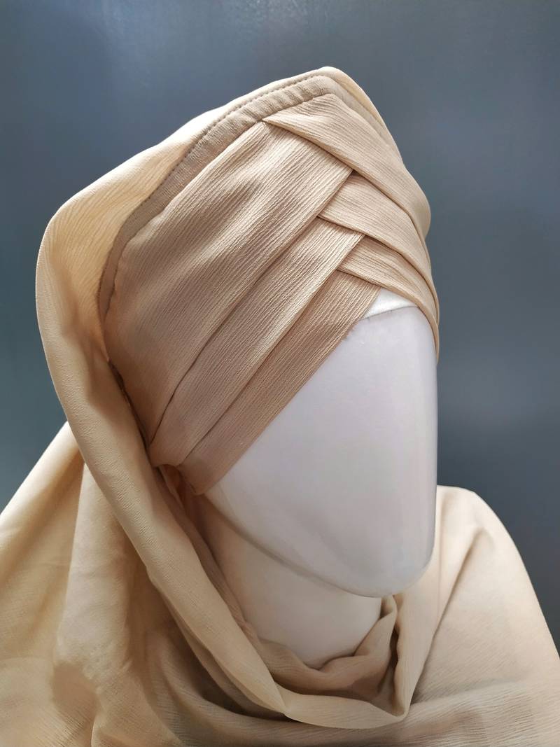 Hijab World 3 Layers Turban Style Hijab