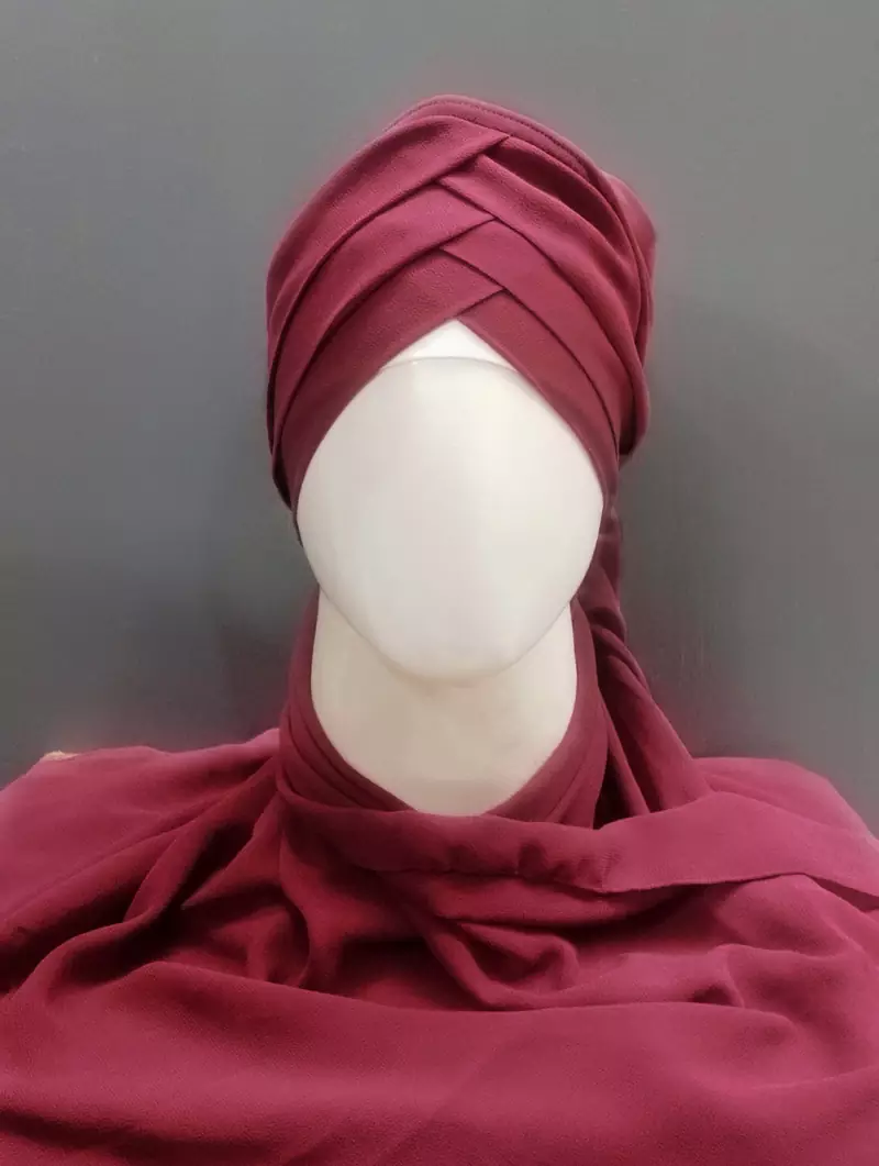 Hijab World 3 Layers Turban Style Hijab