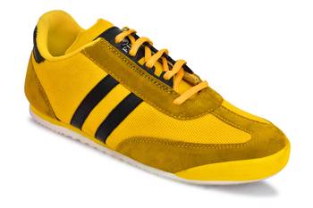 Weiler Men's Yellow Mesh Sneaker Casual Shoes 1