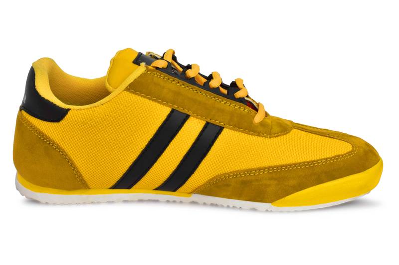Weiler Men's Yellow Mesh Sneaker Casual Shoes