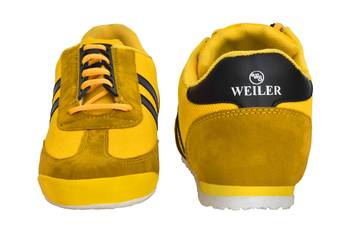 Weiler Men's Yellow Mesh Sneaker Casual Shoes 5