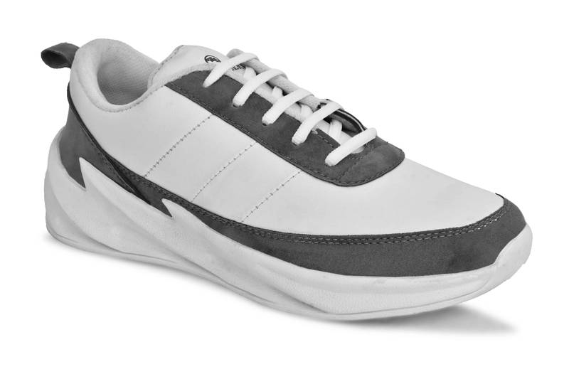 Weiler Men's White Mesh Running Sport Shoes