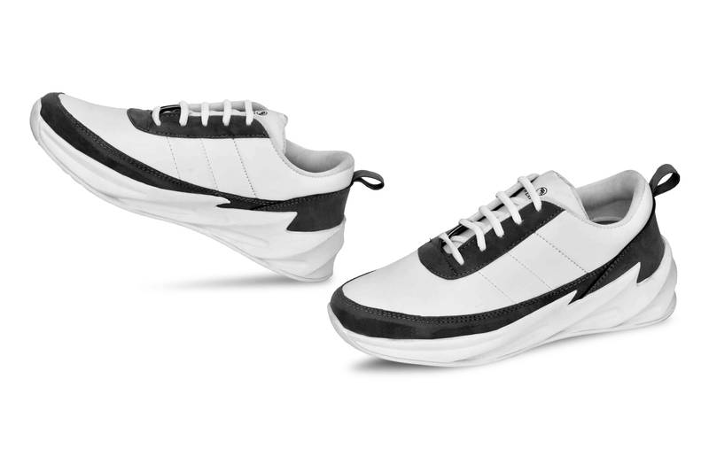 Weiler Men's White Mesh Running Sport Shoes