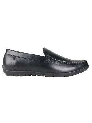 Vardhra Men's Black Genuine Leather Casual Loafer 2