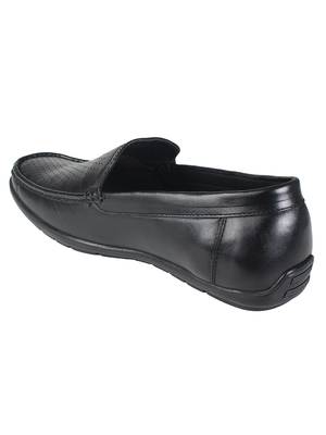 Vardhra Men's Black Genuine Leather Casual Loafer 3