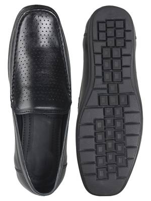 Vardhra Men's Black Genuine Leather Casual Loafer 4
