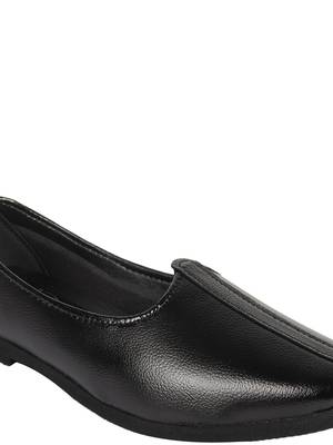 Vardhra Men's Black Genuine Leather Casual Mojaris/Jutti 5