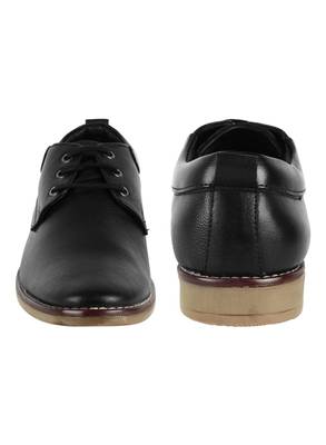 Vardhra Men's Black Genuine Leather Casual Sneaker Casual Shoes 4