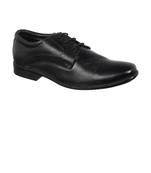 Vardhra Men's Black Genuine Leather Derby Formal Shoes