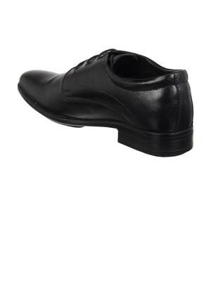 Vardhra Men's Black Genuine Leather Derby Formal Shoes 2