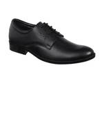 Vardhra Men's Black Genuine Leather Derby Formal Shoes