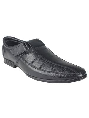 Vardhra Men's Black Genuine Leather Fisherman Casual Sandal 1
