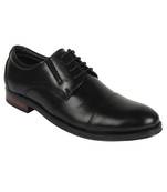 Vardhra Men's Black Genuine Leather Oxford Formal Shoes