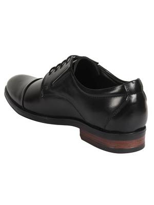 Vardhra Men's Black Genuine Leather Oxford Formal Shoes 2