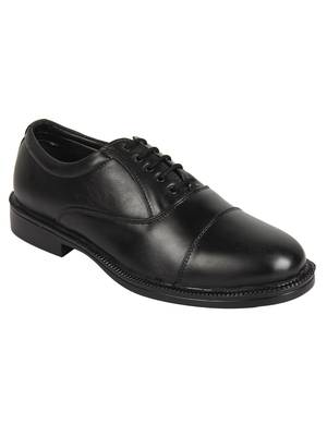 Vardhra Men's Black Genuine Leather Oxford Formal Shoes 1