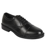 Vardhra Men's Black Genuine Leather Oxford Formal Shoes