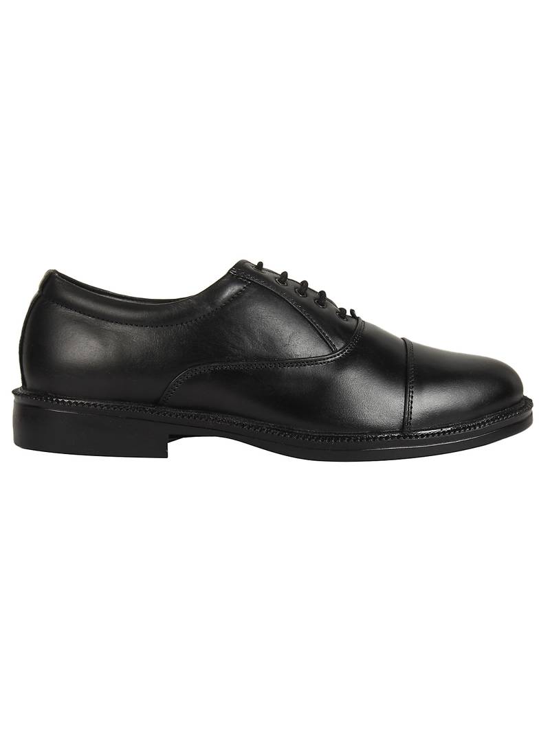 Vardhra Men's Black Genuine Leather Oxford Formal Shoes