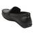 Vardhra Men's Black Genuine Leather Party Outdoor Casual Loafer