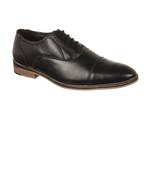 Vardhra Men's Black Genuine Leather Party Oxford Formal Shoes