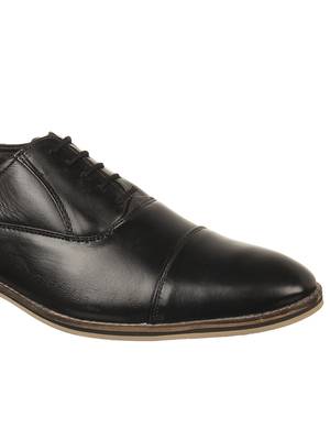 Vardhra Men's Black Genuine Leather Party Oxford Formal Shoes 5