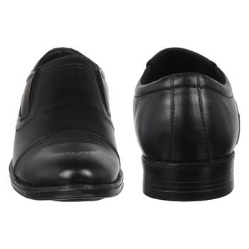 Vardhra Men's Black Genuine Leather Party Oxford Formal Shoes 5