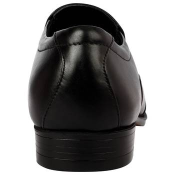 Vardhra Men's Black Genuine Leather Party Quarter Brogue Formal Shoes 5
