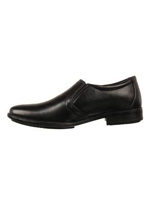 Vardhra Men's black Genuine Leather Party Slip On Formal Shoes 3