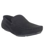 Vardhra Men's Black Suede Leather Outdoor Casual Loafer