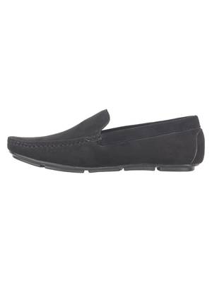 Vardhra Men's Black Suede Leather Outdoor Casual Loafer 2