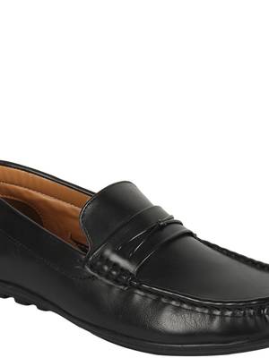 Vardhra Men's Black Synthetic Leather Casual Loafer 5