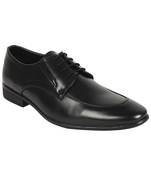 Vardhra Men's Black Synthetic Leather Derby Formal Shoes