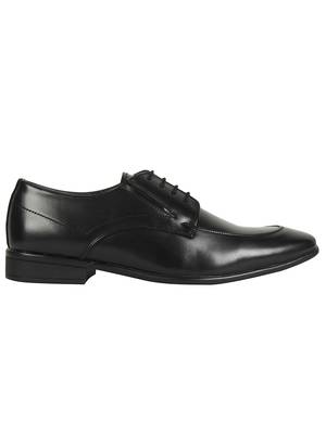 Vardhra Men's Black Synthetic Leather Derby Formal Shoes 3