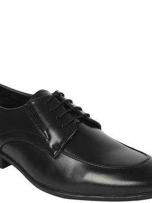 Vardhra Men's Black Synthetic Leather Derby Formal Shoes 5