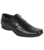 Vardhra Men's Black Synthetic Leather Derby Formal Shoes