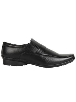 Vardhra Men's Black Synthetic Leather Derby Formal Shoes 3