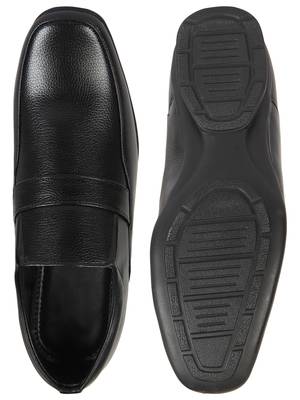 Vardhra Men's Black Synthetic Leather Derby Formal Shoes 4